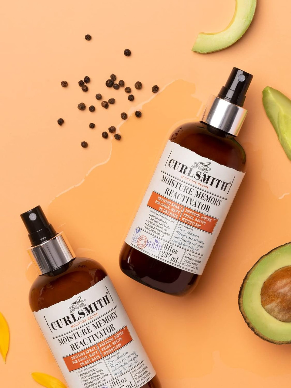 CURLSMITH - Moisture Memory Reactivator - Vegan Refresher Leave In Conditioner for Wavy, Curly and Coily Hair (59ml)