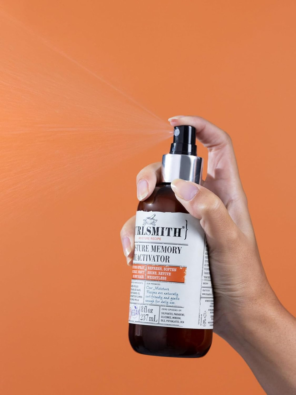 CURLSMITH - Moisture Memory Reactivator - Vegan Refresher Leave In Conditioner for Wavy, Curly and Coily Hair (59ml)