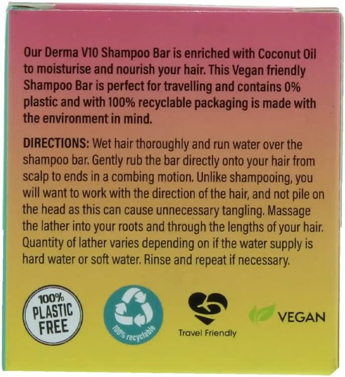 MAM DERMA V10 50G Shampoo BAR Coconut White