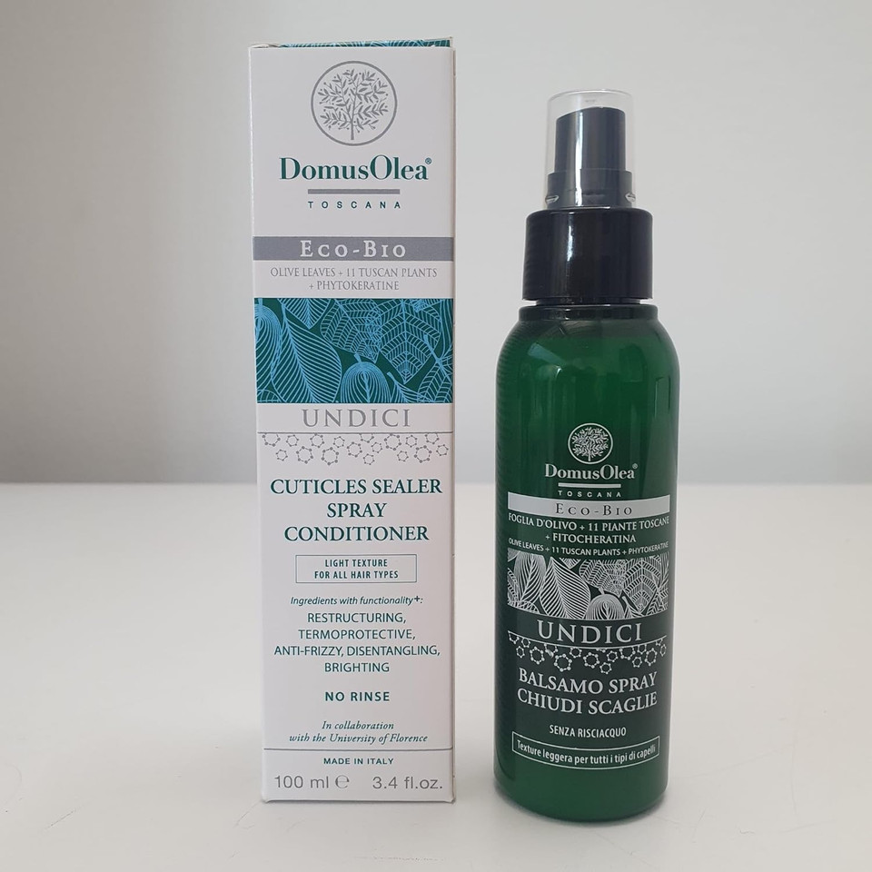 Domus Olea Toscana Conditioner Spray, heals patches of dry skin, Ideal for Normal or Seborrheic-Prone Skin and Hair, Leave-In Formula, 100 ml