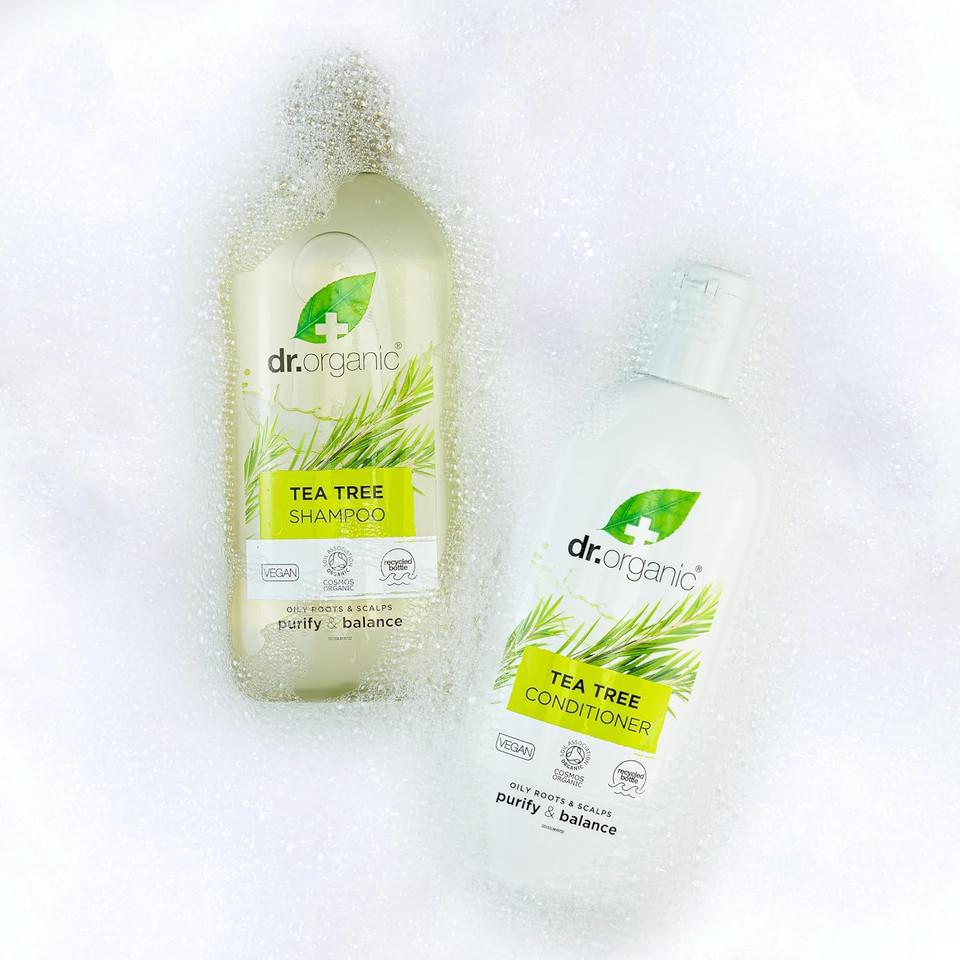 Dr Organic Manuka Honey Shampoo & Conditioner Set with Travel Bag, Restoring, Dry Hair, Natural, Vegetarian, Cruelty-Free, Paraben & SLS-Free, Recyclable & Recycled Ocean Bound Plastic, Organic, 265ml