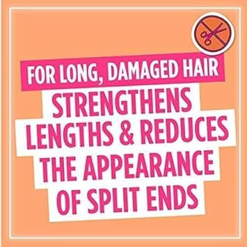 L'Oréal Elvive Dream Lengths Shampoo 250ml & Conditioner 200ml Set for Long Hair, Nourishing Repair with Castor Oil & Vitamins for Damaged Ends, Smooth & Strong Hair