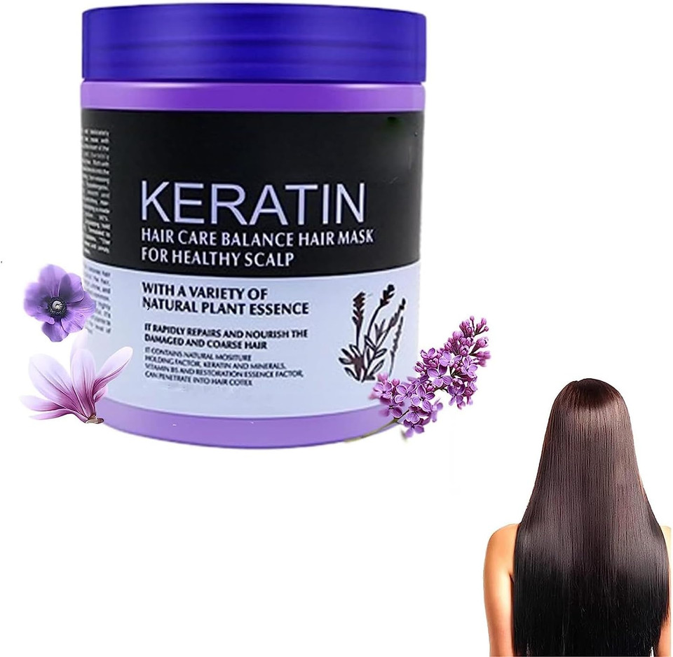 Keratin Hair Mask 2023 New Keratin Moisturizing Hair Mask Keratin Hair Care Balancing Hair Mask For Healthy Scalp