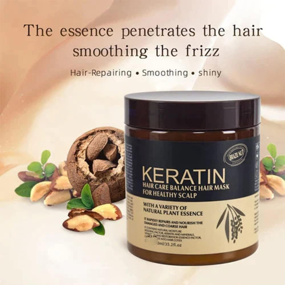 Keratin Hair Mask 2023 New Keratin Moisturizing Hair Mask Keratin Hair Care Balancing Hair Mask For Healthy Scalp