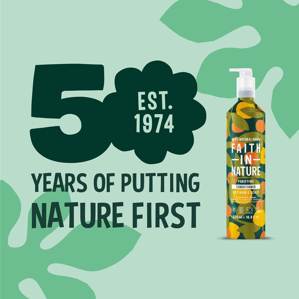 Faith In Nature 500ml Metal Bottle Natural Shea & Argan Conditioner, Moisturising for Curly Hair & Dry Scalp, Vegan & Cruelty Free, No SLS, Silicones or Parabens