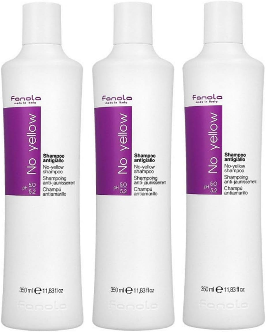 Fanola Fanola No Yellow Shampoo, 350 ml, Pack of 3