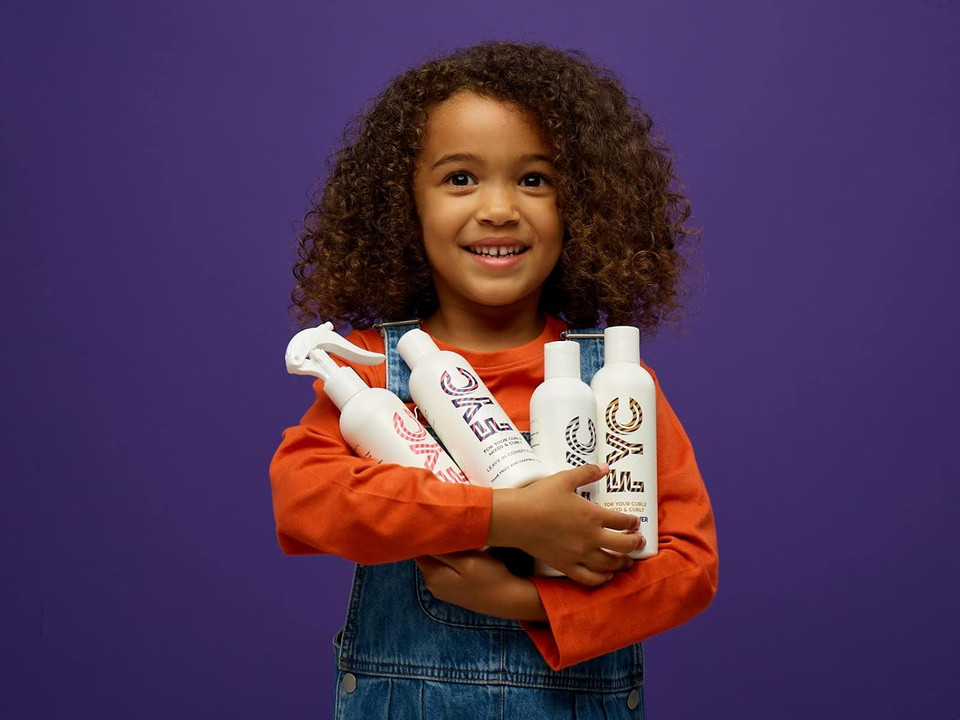 FYC Curly Hair Care Bundle | 4 x 250ml  Shampoo, Conditioner, Leave-In & Detangle Spray | Hydrates, Nourishes Scalp & Tames Frizz | Sulphate-Free, Vegan | Salon-Quality for Curly & Coily Hair