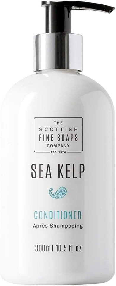 Scottish Fine Soaps Company Sea Kelp Hair Shampoo and Conditioner Gift Set 300ml Bottles with Pump Dispenser