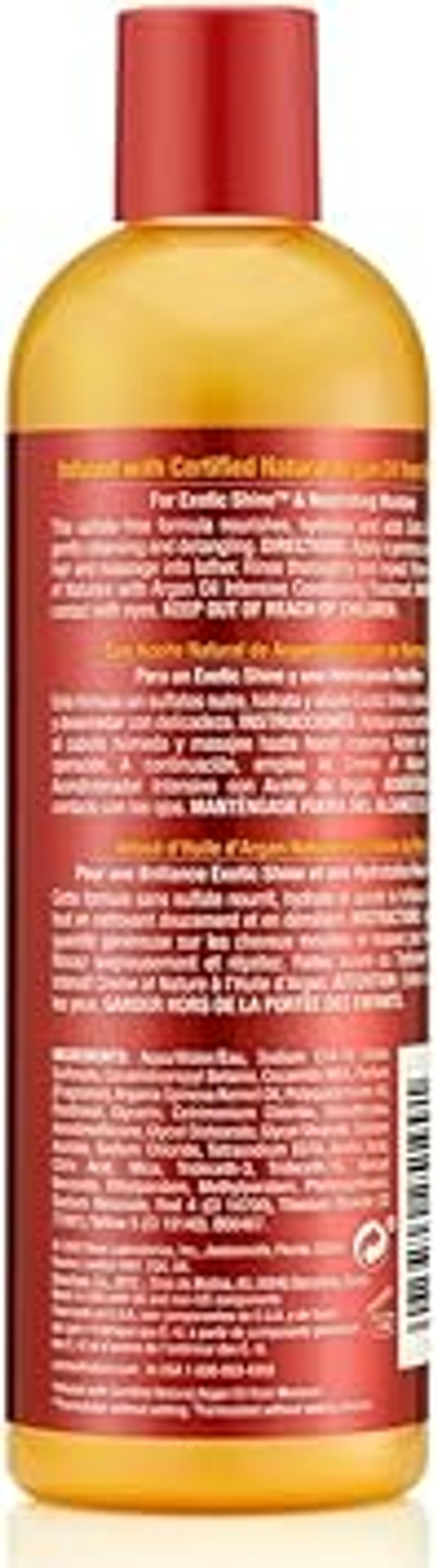 Crème Of Nature Argan Oil from Morocco (4 SET BUNDLE) - Shampoo + Conditioner + Leave-in Conditioner + Oil Moisturizing Hair Lotion