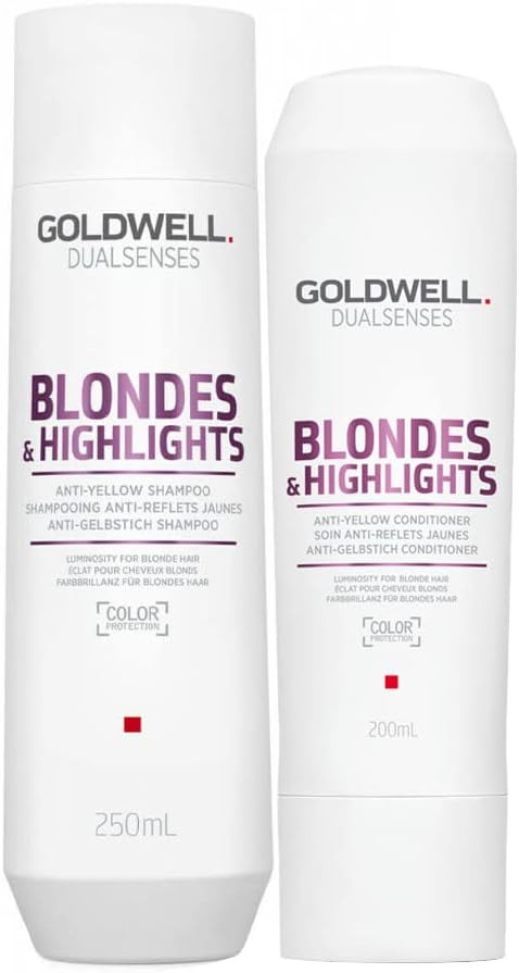 Goldwell Dualsenses Blonde & Highlights Anti-Yellow Shampoo 250ml Conditioner 200ml