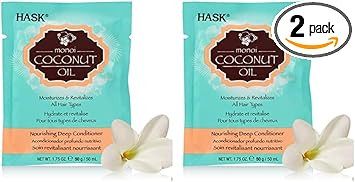 HASK Coconut Deep Conditioner Treatment, nourishing for all hair types, colour safe, and cruelty-free - 1 50mL Packette
