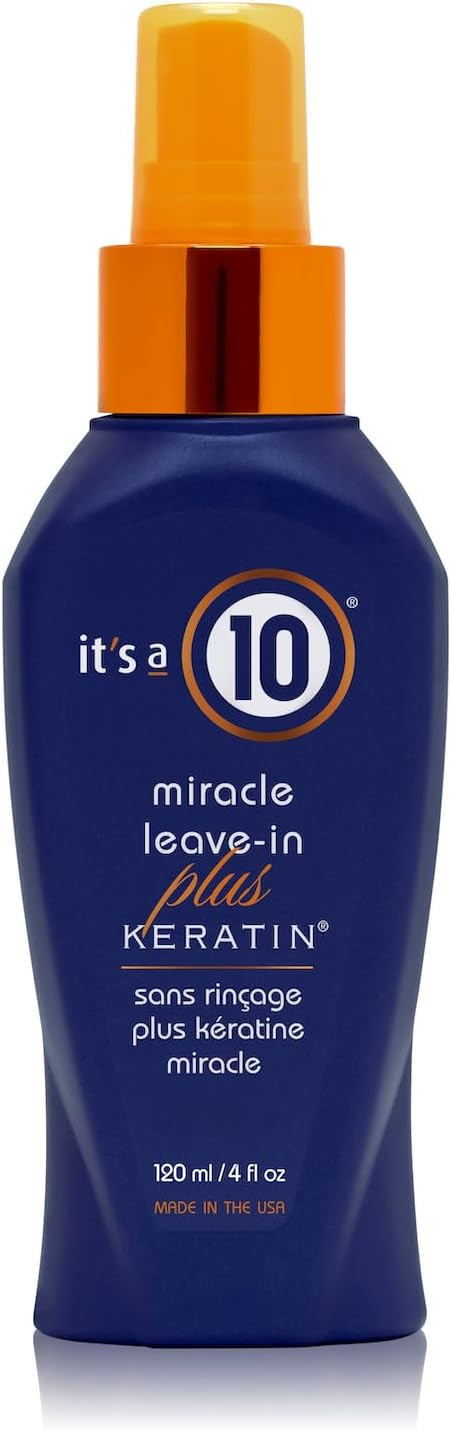 Its a 10 Haircare - Miracle Leave-in Plus Keratin, Conditioner, Lightweight, Reduce Free, Natural Ingredients, 120ml