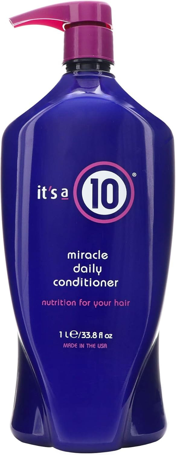 Its a 10 Haircare - Miracle Daily Conditioner, Everyday Use, Colour Safe, For Dry Damaged Hair, Reduces Frizz and Restore Shine, 1 Litre
