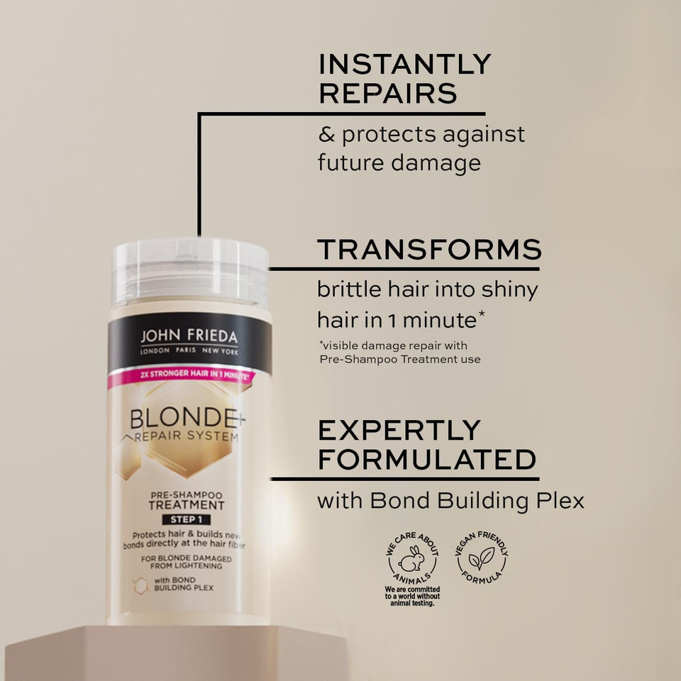 John Frieda Blonde+ Repair System Pre-Shampoo Treatment 100ml