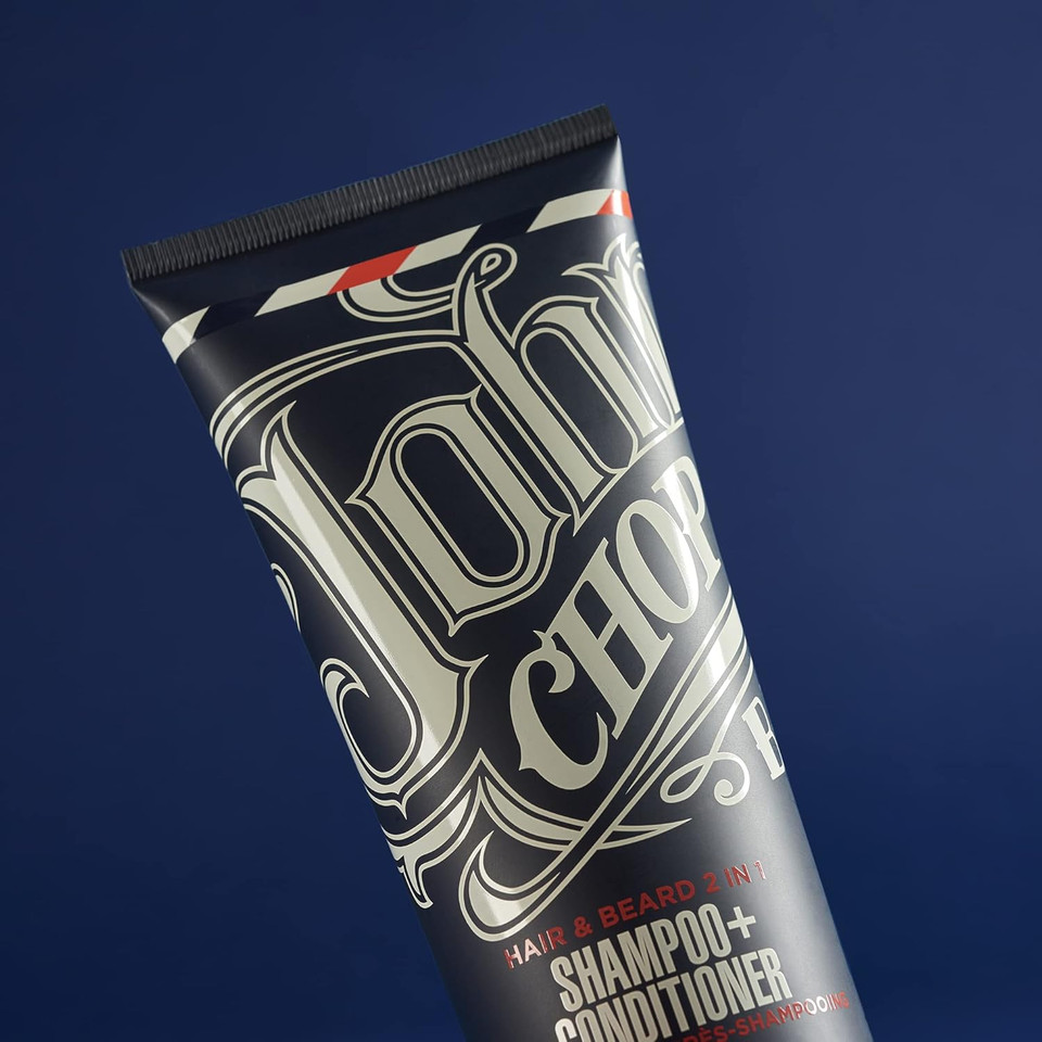 Johnny's Chop Shop - Born Lucky 2 in 1 Shampoo & Conditioner, Daily Hair Care for Men, (250ml) Pack of 1