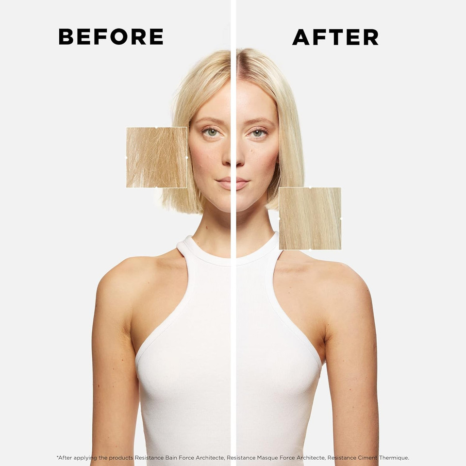 Kérastase Resistance, Daily Strengthening Shampoo, For Brittle, Damaged Hair & Split Ends, With Vita-Ciment Complex, Bain Force Architecte