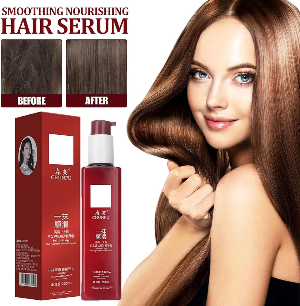 Chunfu Hair Mask, Chunfu Hair Fragrance Smooth Essence, Chunfu Para El Cabello, Magic Hair Care, Hair Smoothing Leave-In Conditioner, For Dry Damaged Hair (1pcs)