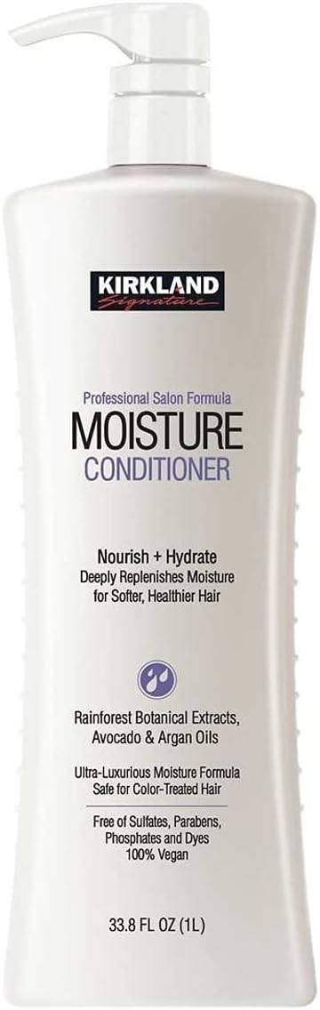 Kirkland Signature Professional Salon Formula Moisture Conditioner 33.8 Ounce Bottle