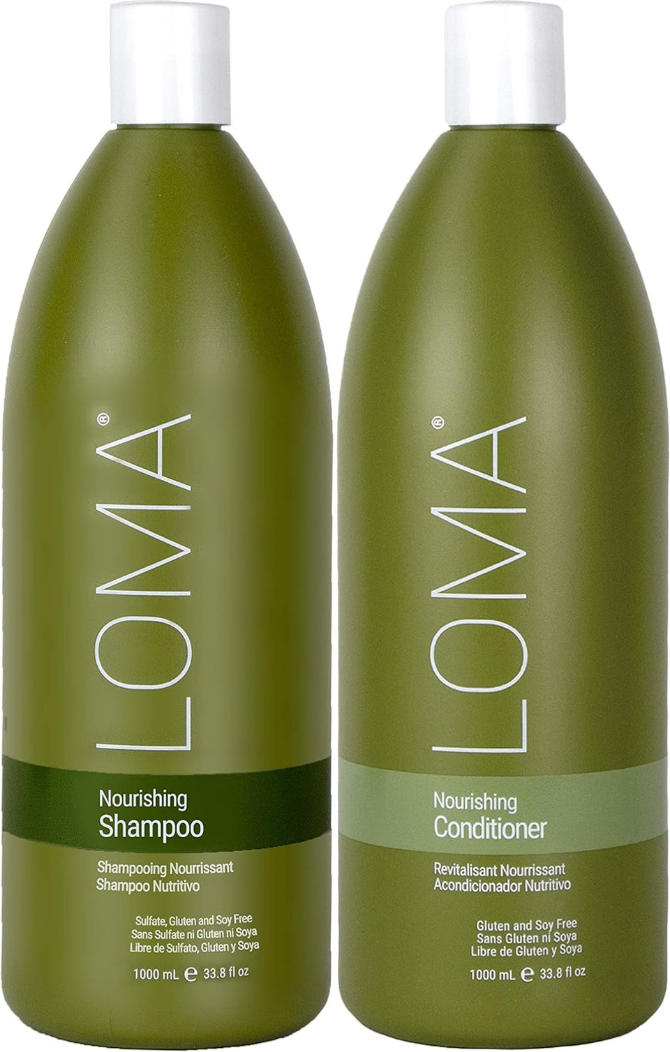Loma Hair Care Nourishing Shampoo Nourishing Conditioner Duo, 33 oz