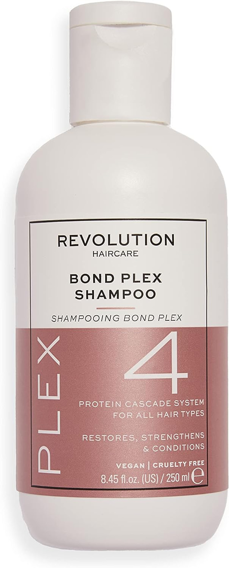 Makeup Revolution Haircare London, Plex 4 Bond Shampoo, Deeply Cleanses, Hydrates and RePairs Hair, 250ml (NEW VERSION)