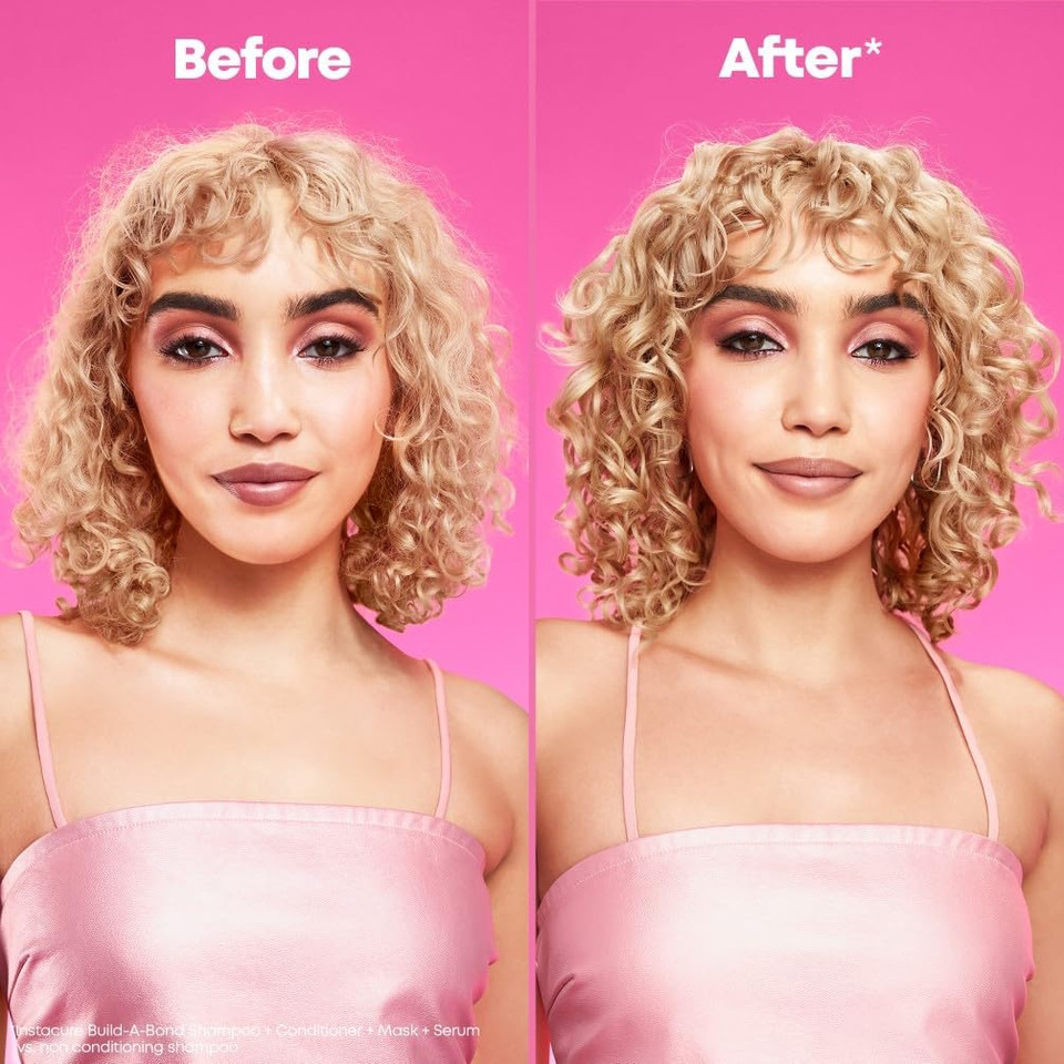 Matrix Instacure Build-A-Bond, Super Sealing Leave-in Balm, For Damaged Hair, Repairing Formula,, With Citric Acid and Squalane, Strengthens From the Inside, Smooths and Softens, Heat Protection, 75ml