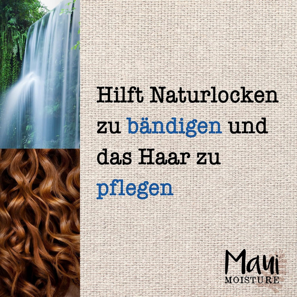 Maui Moisture Vegan Shampoo for Dry Hair, Coconut & Aloe Vera, 385 ml (Pack of 2)