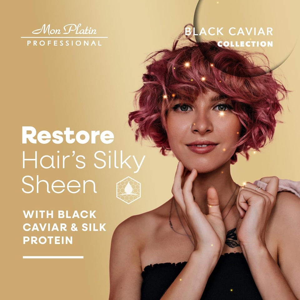 Black Caviar Hair Mask With Natural Silk Protein For Dry, Colored Hair, Enriched with Black Caviar, Hair mask for Damaged hair, Deep Conditioning Hair Mask, SLS/Salt Free 500ML