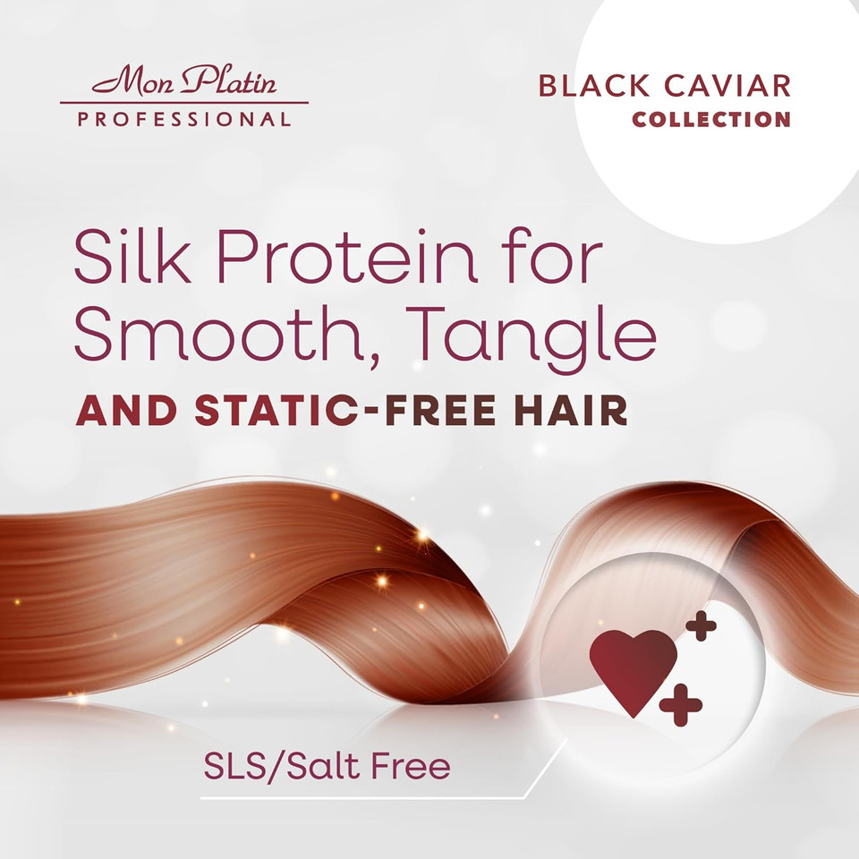 Black Caviar Hair Mask With Natural Silk Protein For Dry, Colored Hair, Enriched with Black Caviar, Hair mask for Damaged hair, Deep Conditioning Hair Mask, SLS/Salt Free 100ML
