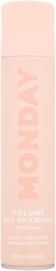 Monday Volume Dry Shampoo with Collagen Instant,Pink,200 ml (Pack of 1)
