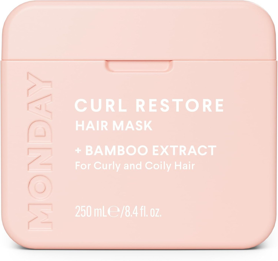 MONDAY Haircare 4 x 250 ml DEEP MOISTURE Hair Mask with Keratin, Shea Butter, Argan & Coconut Oil for Dry to Damaged Hair