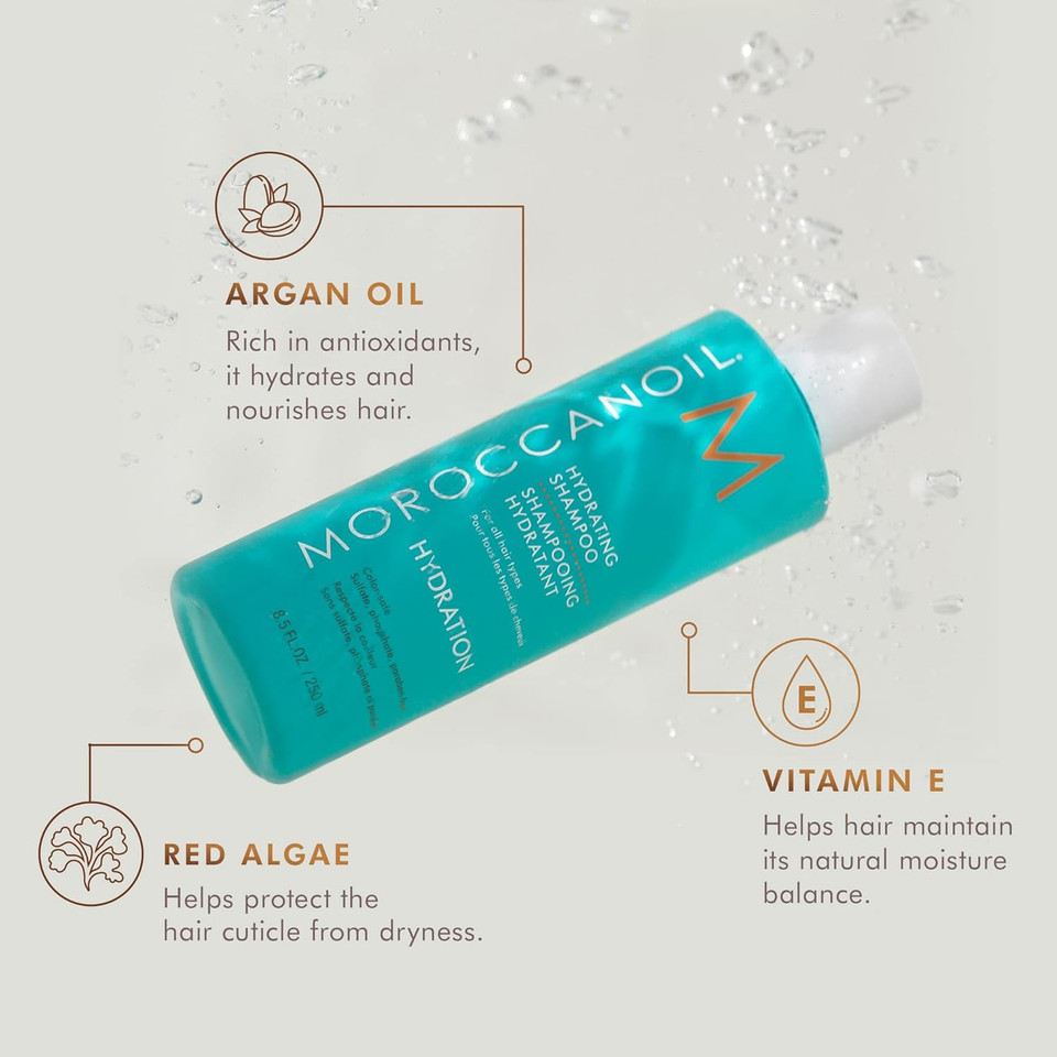 Moroccanoil Hydrating Shampoo and Conditioner Bundle, 250 ml Each