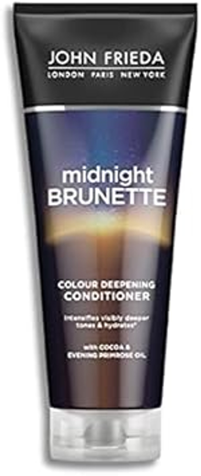 Brilliant Brunette Midnight Brunette Colour Deepening Shampoo by John Frieda 250ml and Midnight Brunette by John Frieda Colour Deepening Conditioner for Creating Deeper, Richer Tones in Brunette Hair