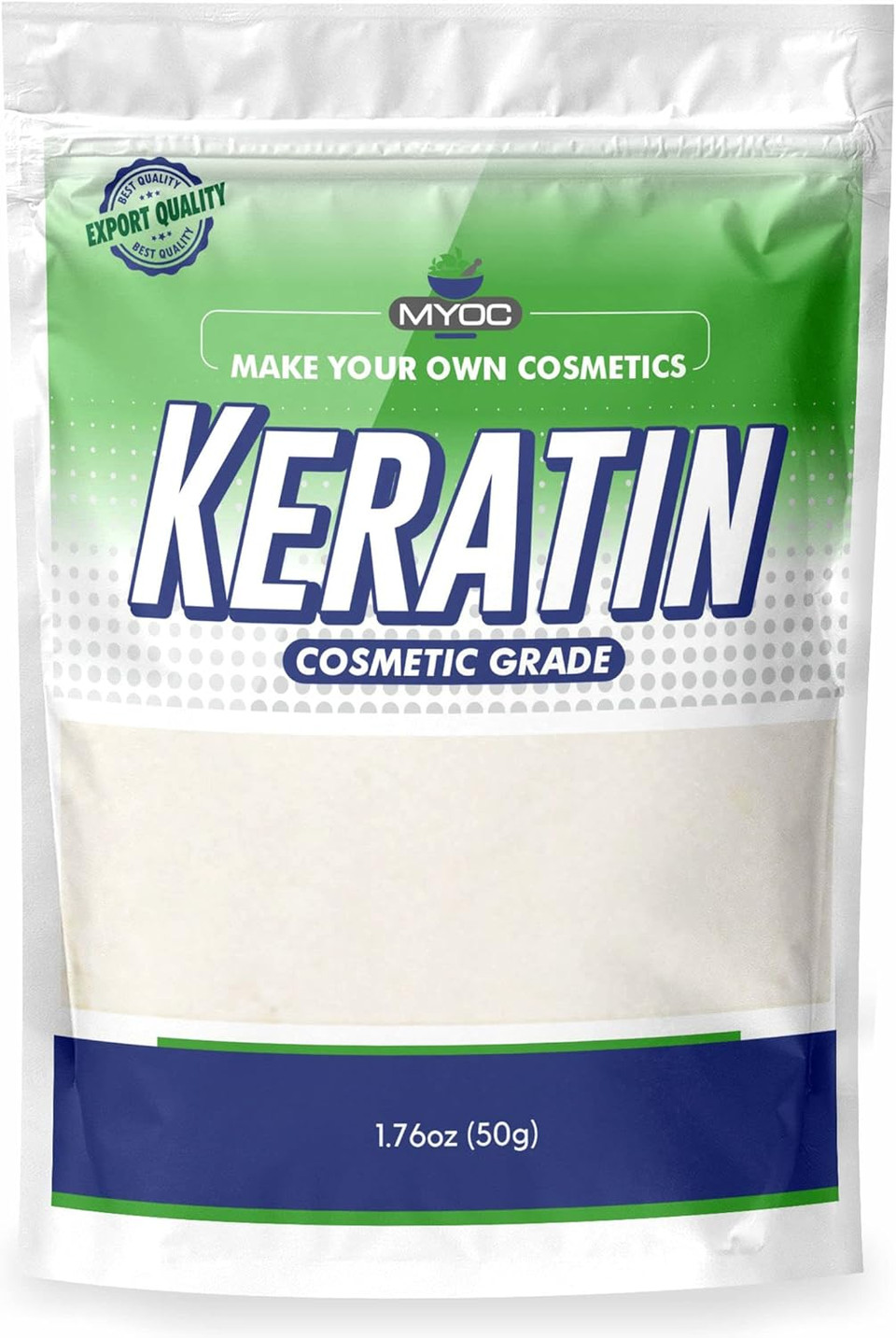 Myoc Keratin Powder  50 Gm, Pure Powder for Hair Mask, Shampoo, Keratin for Nail Care & Hair Care Products Myoc Keratin Powder  50 Gm, Pure Powder for Hair Mask, Shampoo, Keratin for Nail Care & Hair Care Products