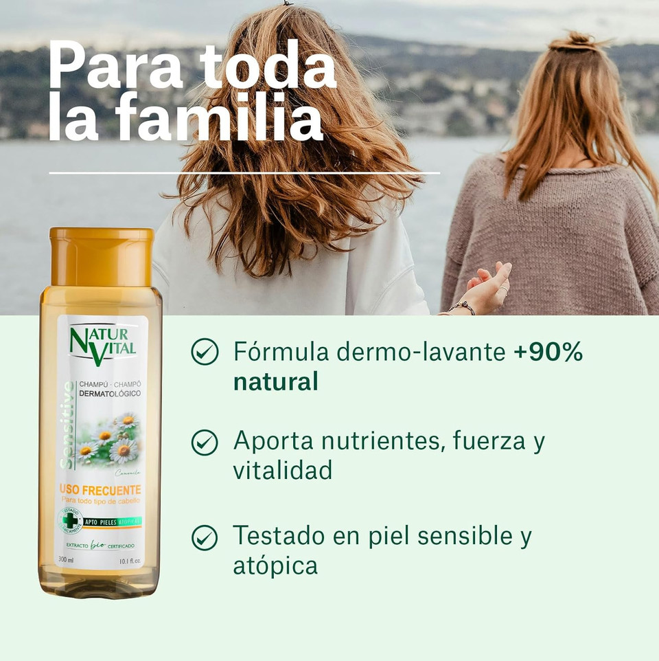 NaturVital Sensitive Shampoo Frequent Use Chamomile 300 ml