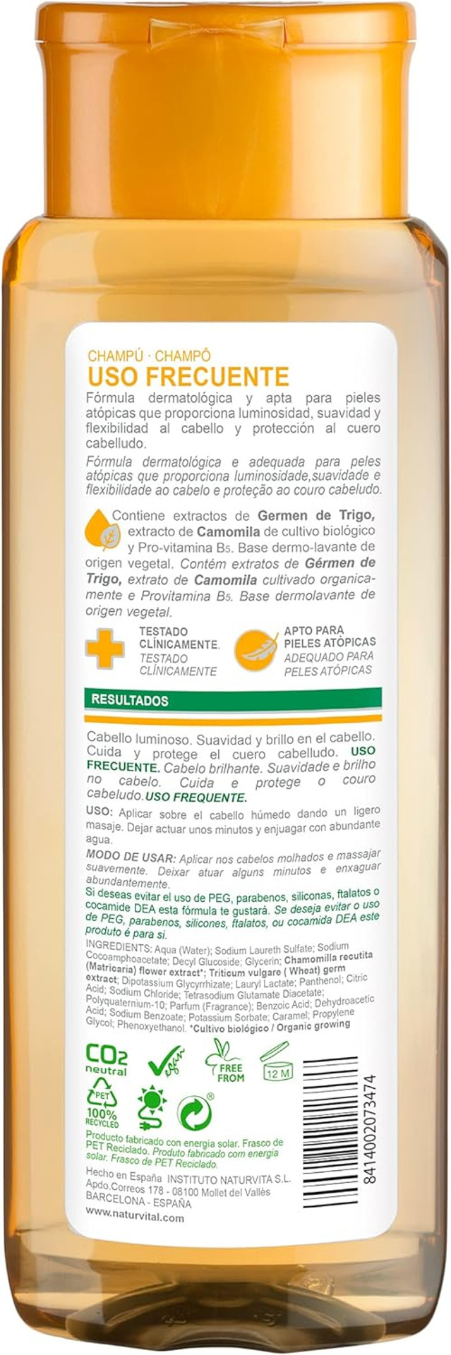 NaturVital Sensitive Shampoo Frequent Use Chamomile 300 ml