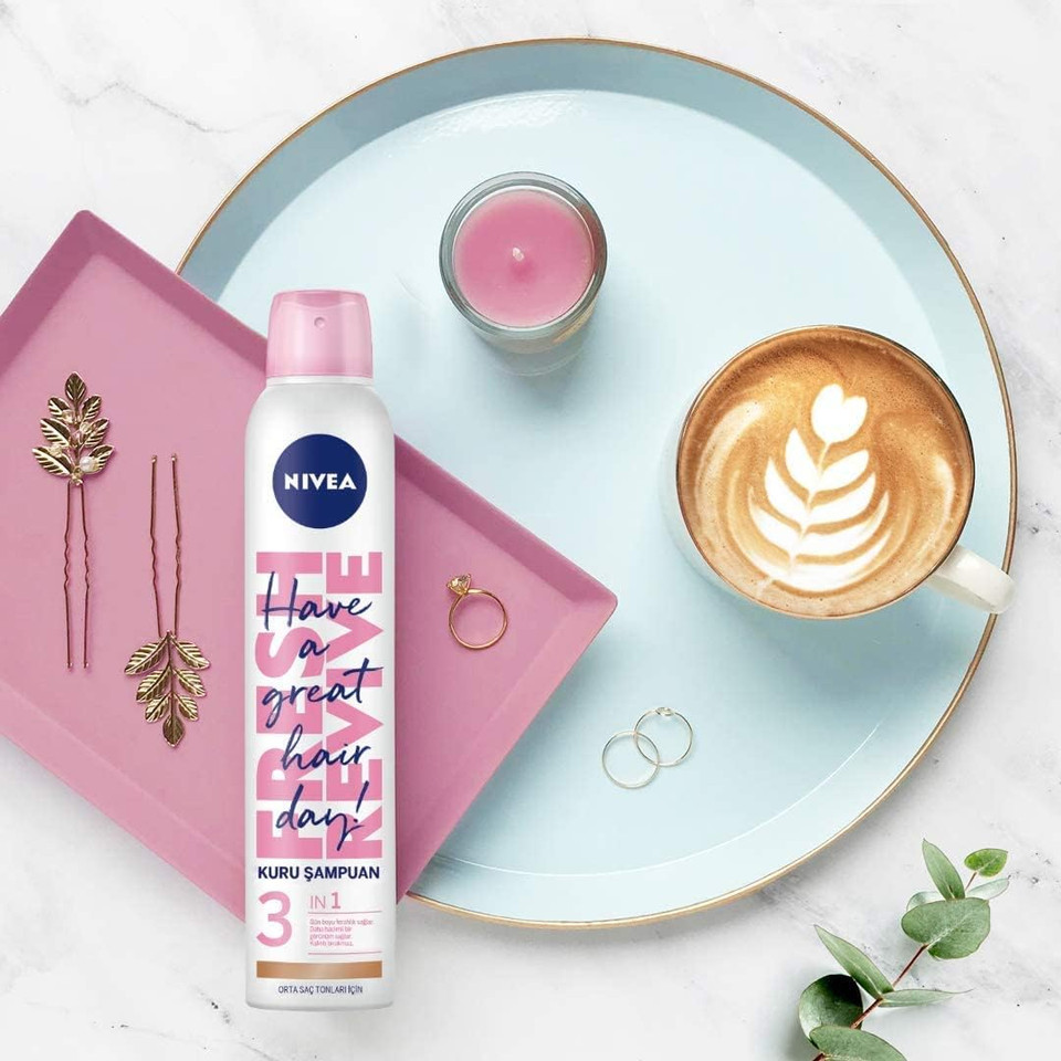 Nivea Hair Care Shampoo Fresh Revive 3 in 1 Dry Shampoo Medium Skin Tones 200 ML