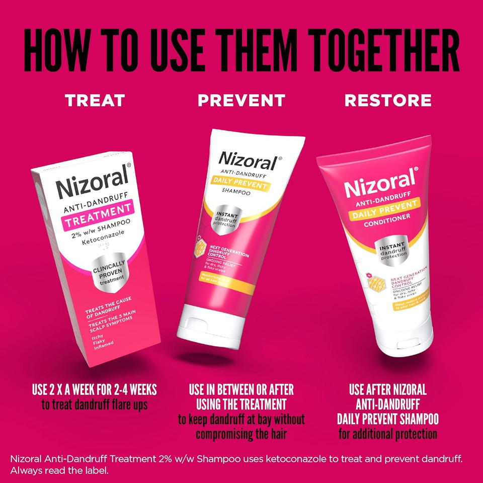 Nizoral Scalp Soothing Dry and Eczema Prone Shampoo, 24 Hour Soothing Care, Ongoing Relief for Dry, Itchy & Flaky Scalps, Get Soft and Silky Hair, Moisturising Care for All Hair Types, 1 x 200ml