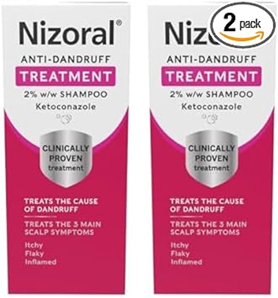 Nizoral Anti-Dandruff Shampoo 60Ml (Pack of 2)