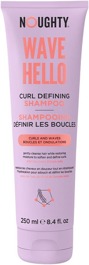 Noughty 97% Natural Wave Hello Shampoo and Conditioner Duo Curl Defining Sulphate Free Vegan Hair Care Set Vitamin Rich Formula for Curly & Wavy Hair Supersize,1L