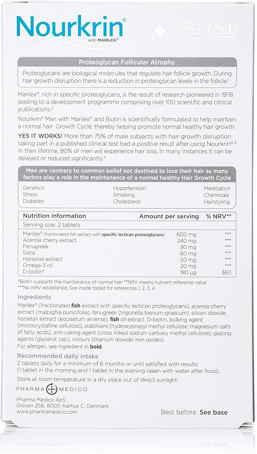 Nourkrin 6 Month Bundle with Shampoo and Conditioner for Men