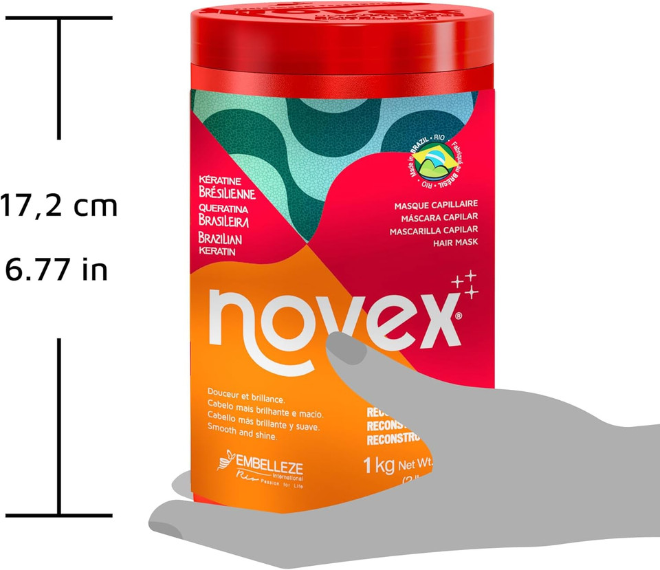Novex Brazilian Keratin Extra Deep Hair Care Cream 1kg/35.3oz