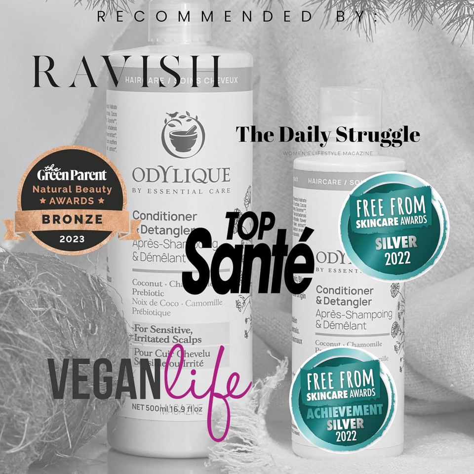 Odylique Natural & Organic Prebiotic Chamomile, & Coconut Conditioner 200ml | Vegan & 100% Natural | Silicone Free Conditioner & Sulphate Free |