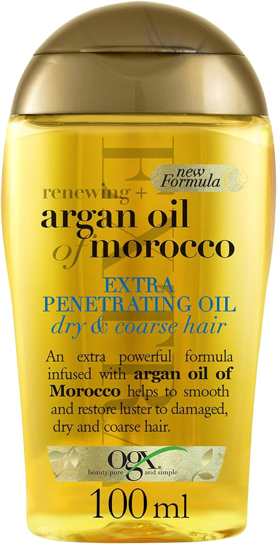 OGX Argan Oil of Morocco Repairing Shampoo, Moisturises, Restores and Strengthens, for Dry and Damaged Hair, Sulfate Free Surfactants, 385ml, packaging may vary
