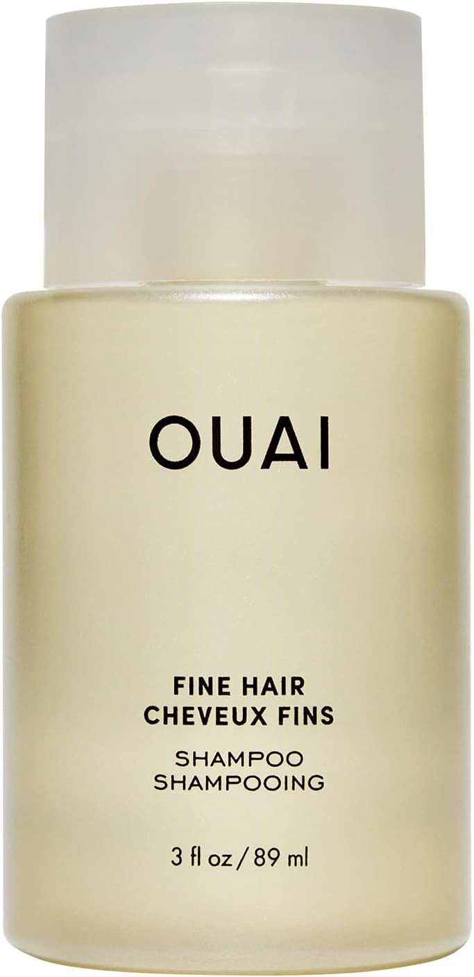 OUAI Thick Shampoo - Moisturizing Shampoo with Keratin, Marshmallow Root, Shea Butter & Avocado Oil for Thick Hair - Strengthens & Hydrates Strands - Paraben, Phthalate, Sulfate Free Shampoo - 300ml