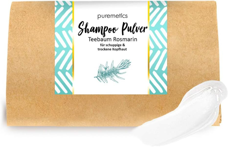 puremetics Shampoo Powder "Tea Tree Rosemary" (for Flaky and Dry Scalp)