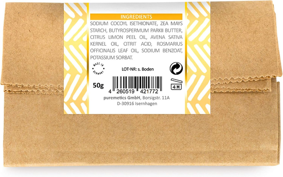 puremetics Shampoo Powder "Oat Milk Lemon" (For All Hair Type)