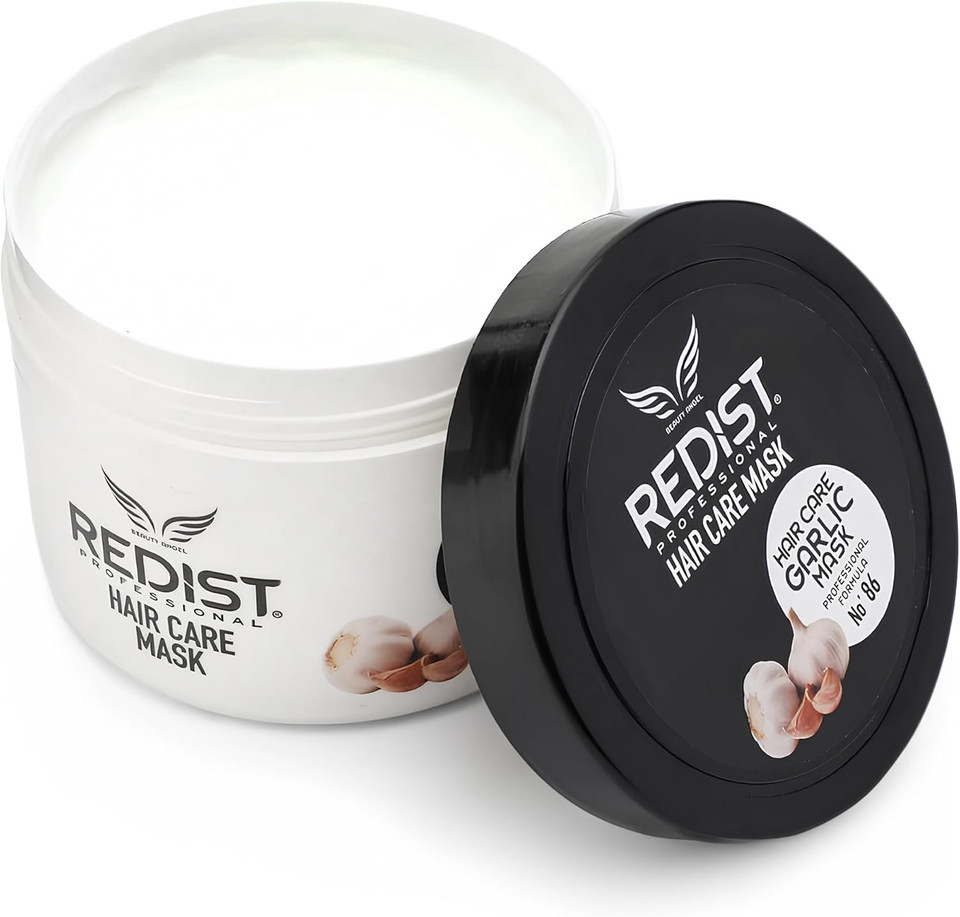 Redist Garlic Hair Mask 500ml | Intensive Care that Strengthens and Moisturizes Broken, Dry and Damaged Hair | Women Hair Care | Health Growth | Bleached Hair Care | Hair Treatment Repair
