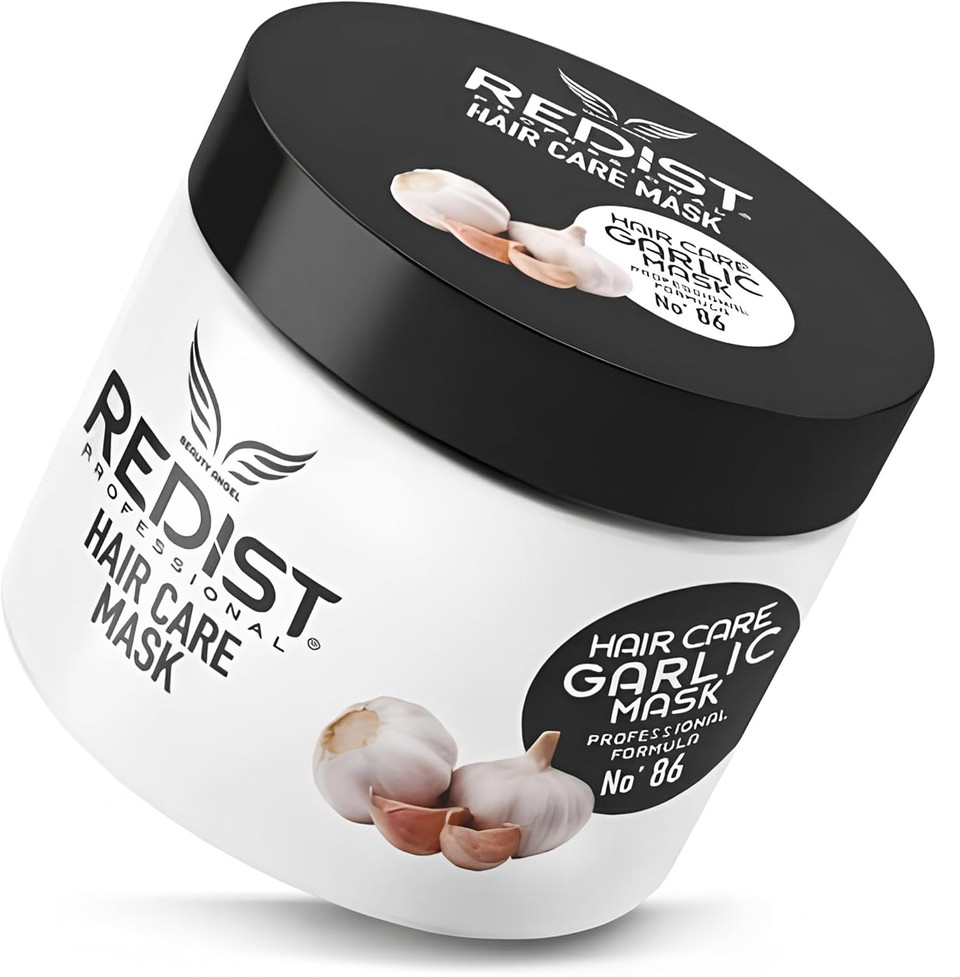 Redist Garlic Hair Mask 500ml | Intensive Care that Strengthens and Moisturizes Broken, Dry and Damaged Hair | Women Hair Care | Health Growth | Bleached Hair Care | Hair Treatment Repair
