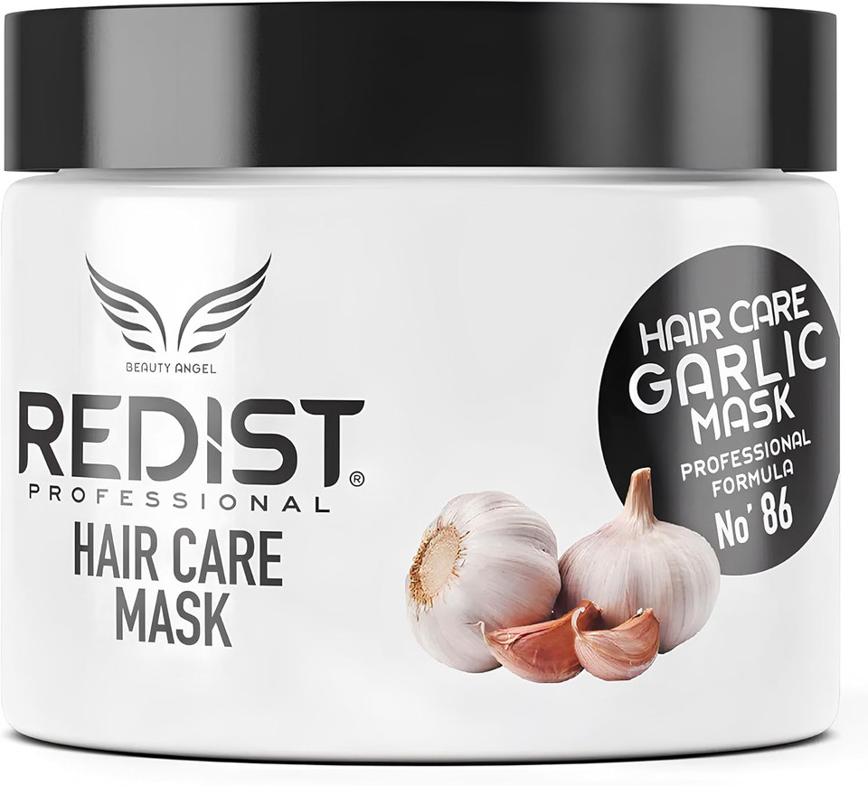 Redist Garlic Hair Mask 500ml | Intensive Care that Strengthens and Moisturizes Broken, Dry and Damaged Hair | Women Hair Care | Health Growth | Bleached Hair Care | Hair Treatment Repair