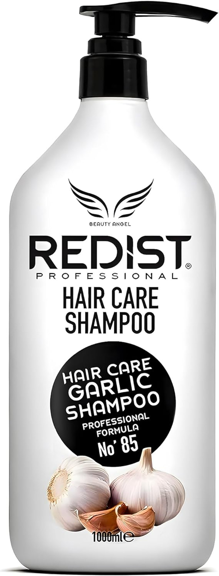 Redist Garlic Hair Shampoo 1000ml | Prevents Hair Loss, Strengthens and Nourishes Hair | For Fragile Dry Damaged Hair | Natural Ingredients | Floral Scent | For Men and Women Shampoo